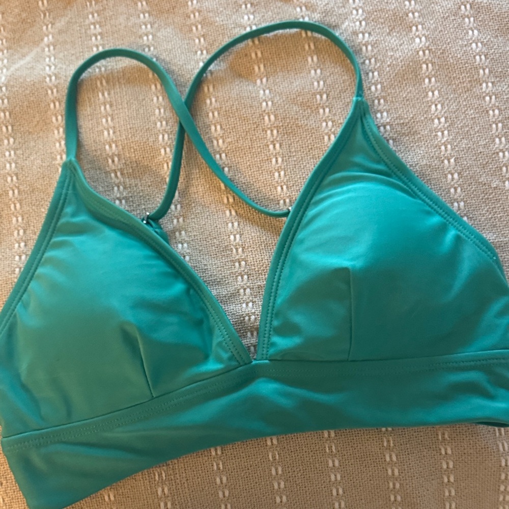 Green bikini top